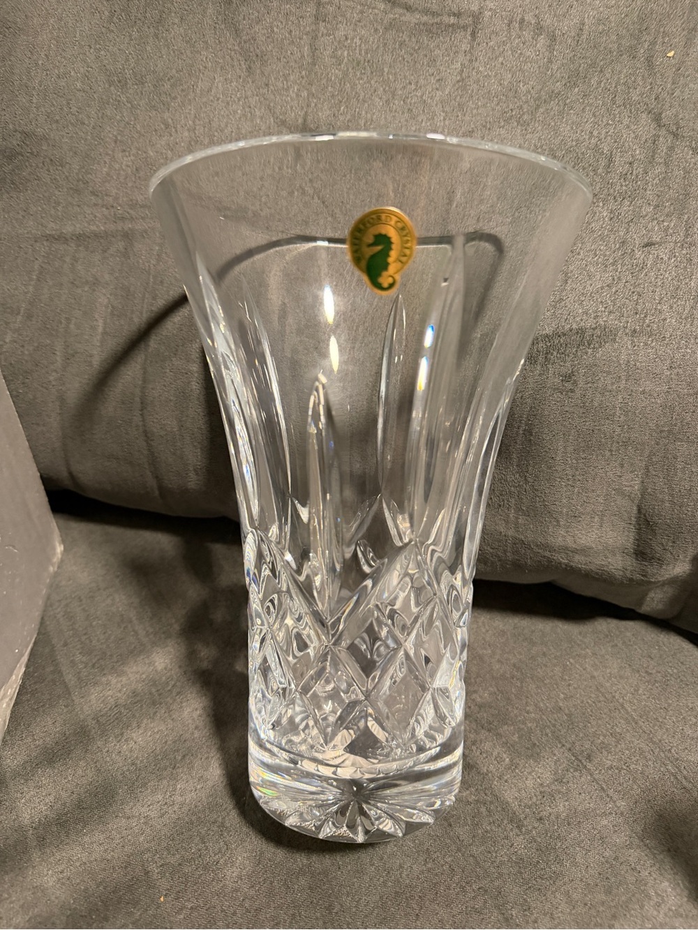 Waterford Crystal Lismore 8” Flared Vase (New in Box)